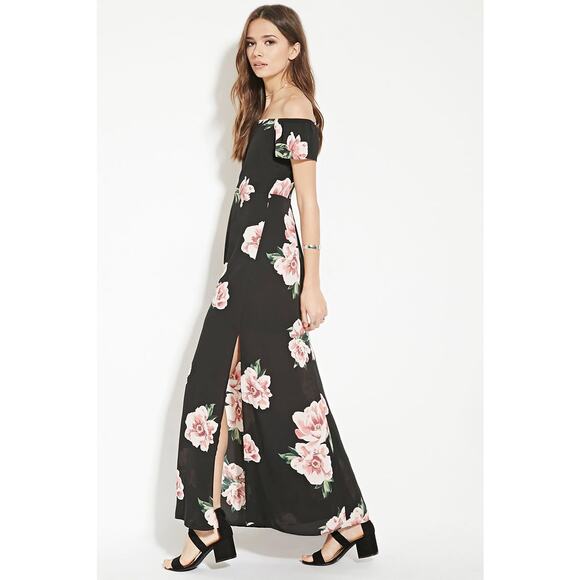 Forever 21 Dresses & Skirts - Forever21 Contemporary Floral Maxi Dress Size XS